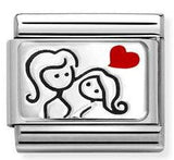 330208/56 Classic,S/steel,enamel,925 silver,2 women