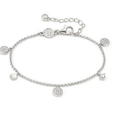 LUCENTISSIMA bracelets, 925 sterling silver, cz (PENDANTS) Silver Round