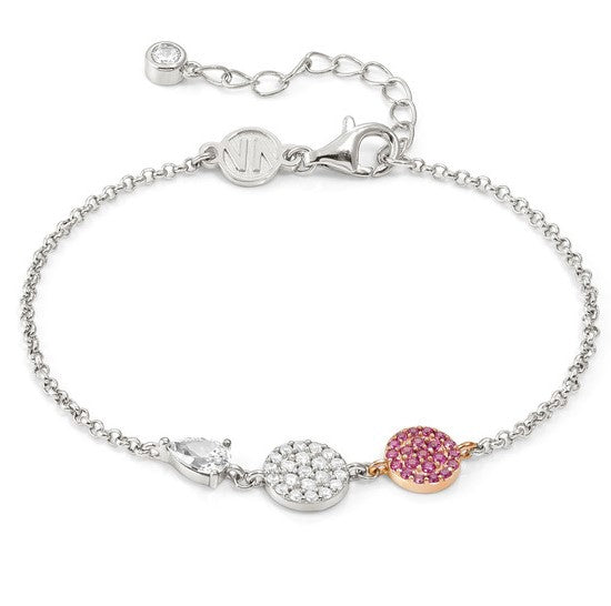 LUCENTISSIMA bracelets, 925 sterling silver, cz Rose Gold Round