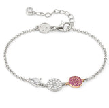 LUCENTISSIMA bracelets, 925 sterling silver, cz Rose Gold Round