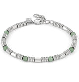 INSTINCTSTYLE bracelet ed. STONES steel  GREEN AVENTURINE