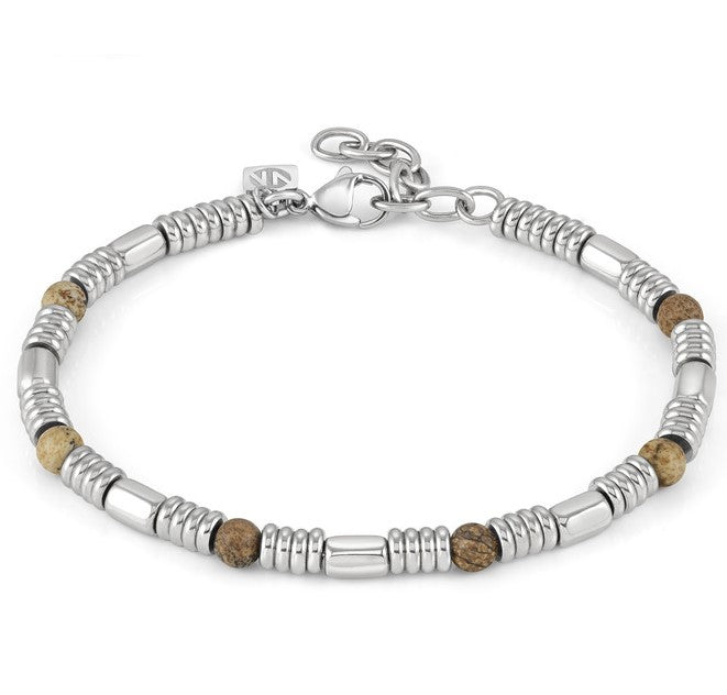 INSTINCTSTYLE bracelet ed. STONES steel  TIGER EYE