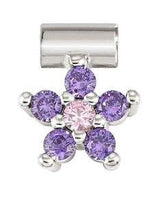 SEIMIA ed. FLORA, 925 sterling silver, cz (FLOWERS) VIOLET