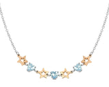 PRINCIPESSINA necklace, steel, BI-TONE fin.CZ Star