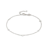 ANKLETS anklet  925 sterling silver  cz Mixed
