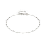 ANKLETS anklet  925 sterling silver  cz Round