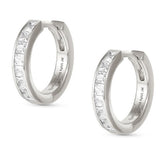 CARISMATICA earrings  925 sterling silver  cz WHITE fin. Silver