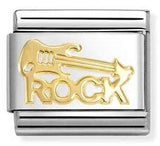 030117/10 Classic MUSIC,S/steel, 18k gold Rock guitar