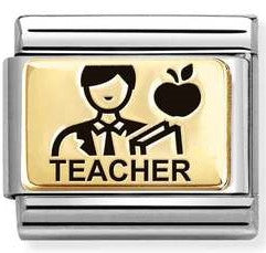 030166/51 Classic steel, 18k gold Man teacher