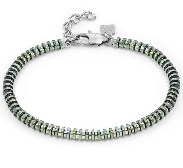 BEYOND bracelet ed. HYPER . steel WASHERS Green