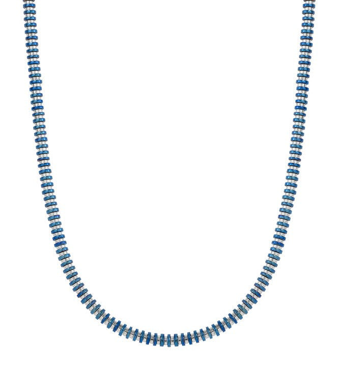 BEYOND Necklace series ed. HYPER  steel WASHERS Blue