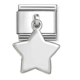 331801/16 Classic CHARMS PLATES steel and 925 sterling silver Star pendant