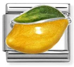 330204/46 Classic ,steel, enamel ,925 sterling silver Lemon