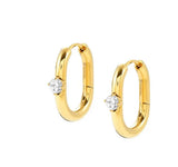 029403 012 CHAINSOFSTYLE HOOP EARRINGS WITH CZ