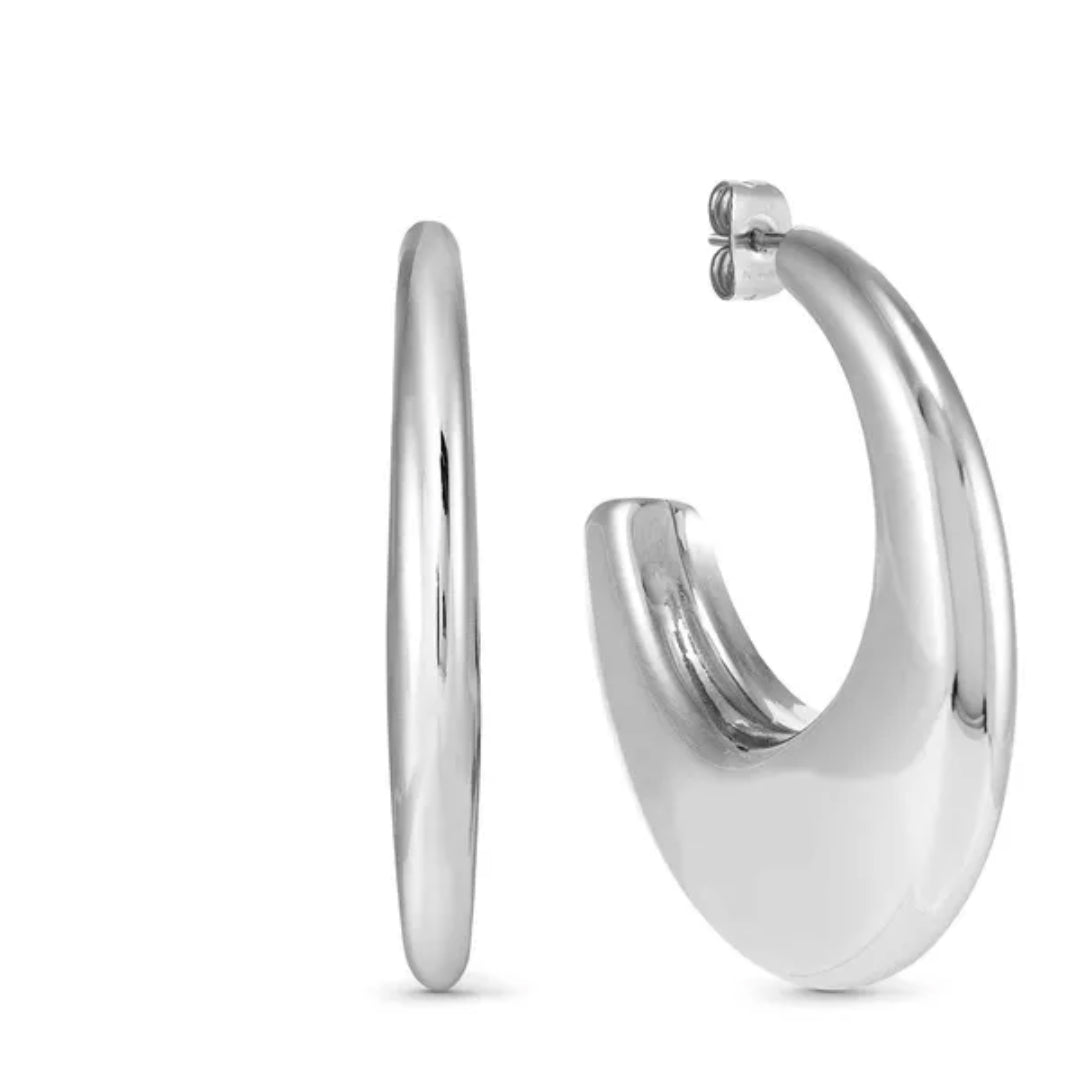 134319 001 ECCLECTICA EARRINGS, DROP HOOP, MEDIUM