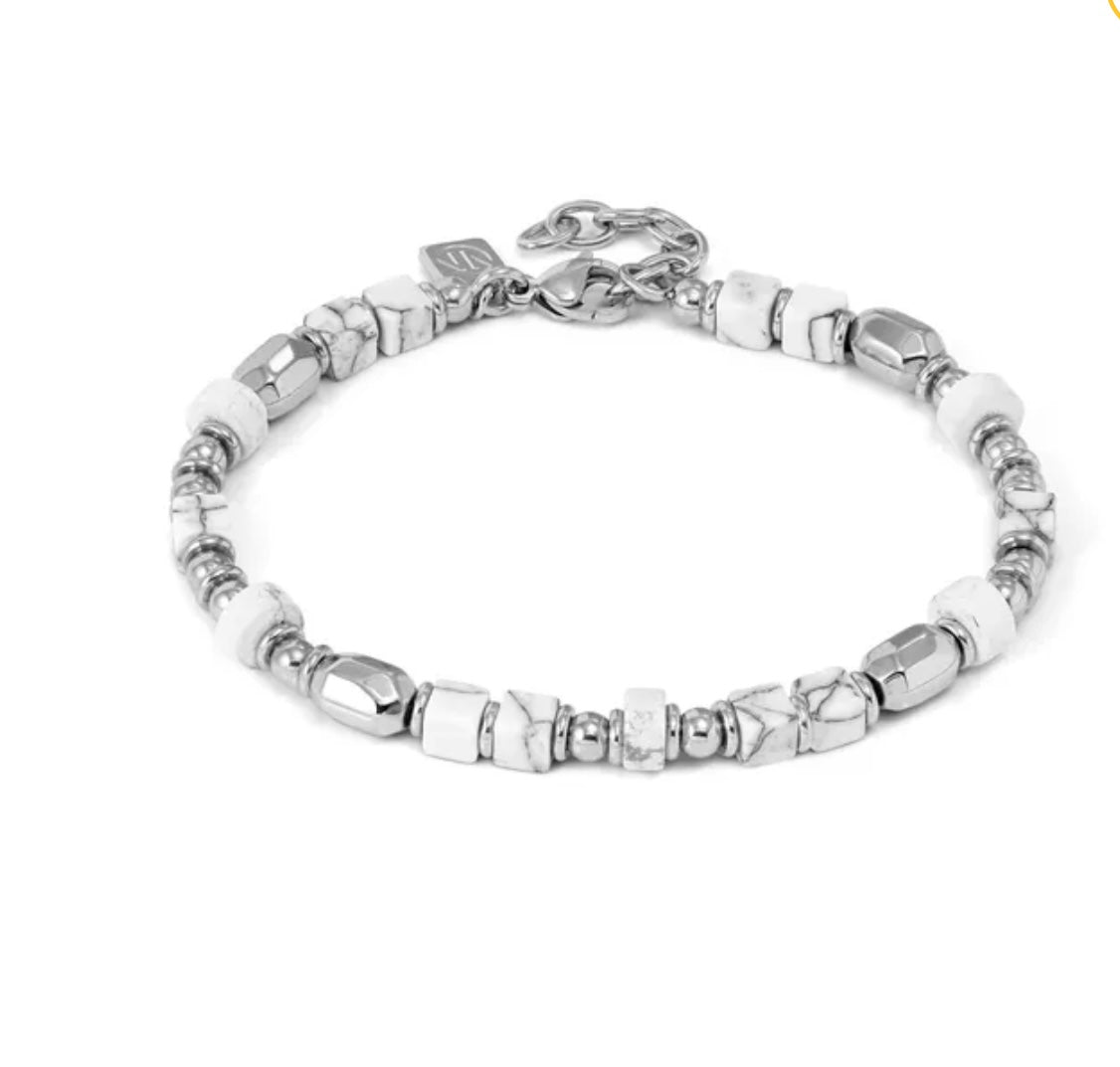 027936 048 INSTINCTSTYLE INFINITY BRACELET, COLOURED BLOCK STONES