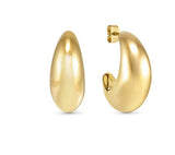134315 012 ECCLECTICA EARRINGS, LARGE MOON HOOP