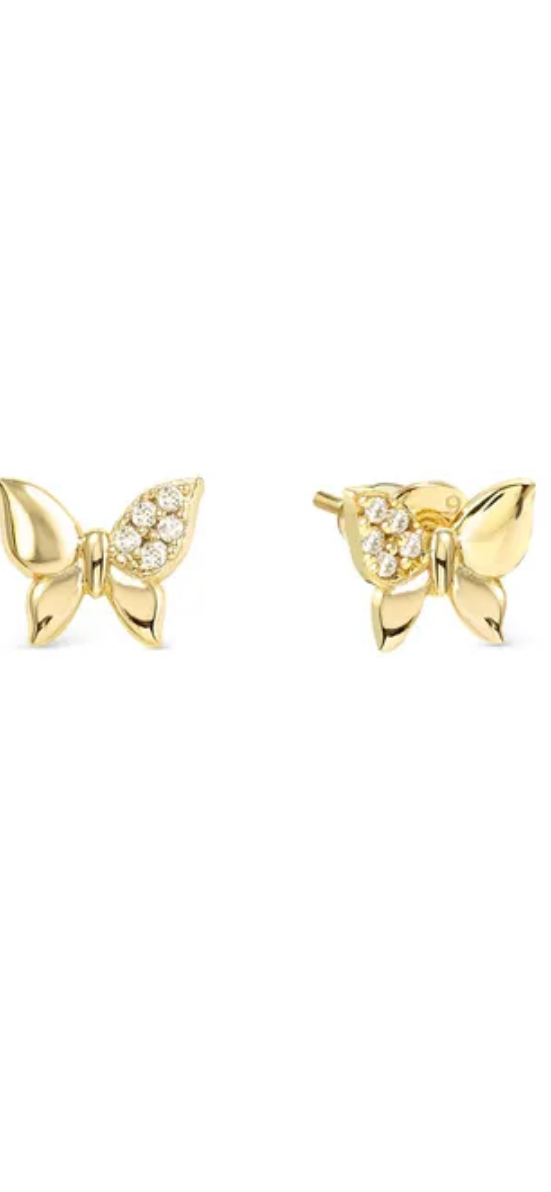 242304 042 PETIT SPARKLE EARRINGS, BUTTERFLY