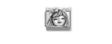 COMPOSABLE CLASSIC LINK COUPLE, GIRL, OXIDISED SILVER