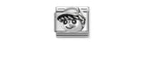 COMPOSABLE CLASSIC LINK COUPLE, BOY, OXIDISED SILVER