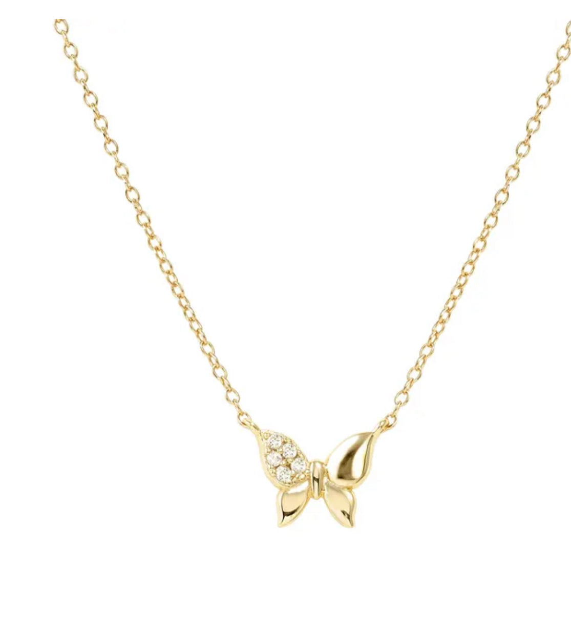 242303 042 PETIT SPARKLE NECKLACE, BUTTERFLY