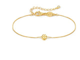 241302 003 ARMONICA BRACELET WITH FOUR-LEAF CLOVER