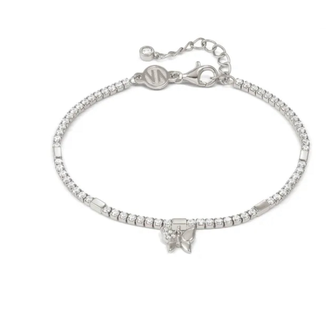 242302 040 PETIT SPARKLE TENNIS BRACELET, BUTTERFLY