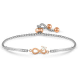 028020 024 MILLELUCI BRACELET, INFINITY SYMBOL WITH CZ