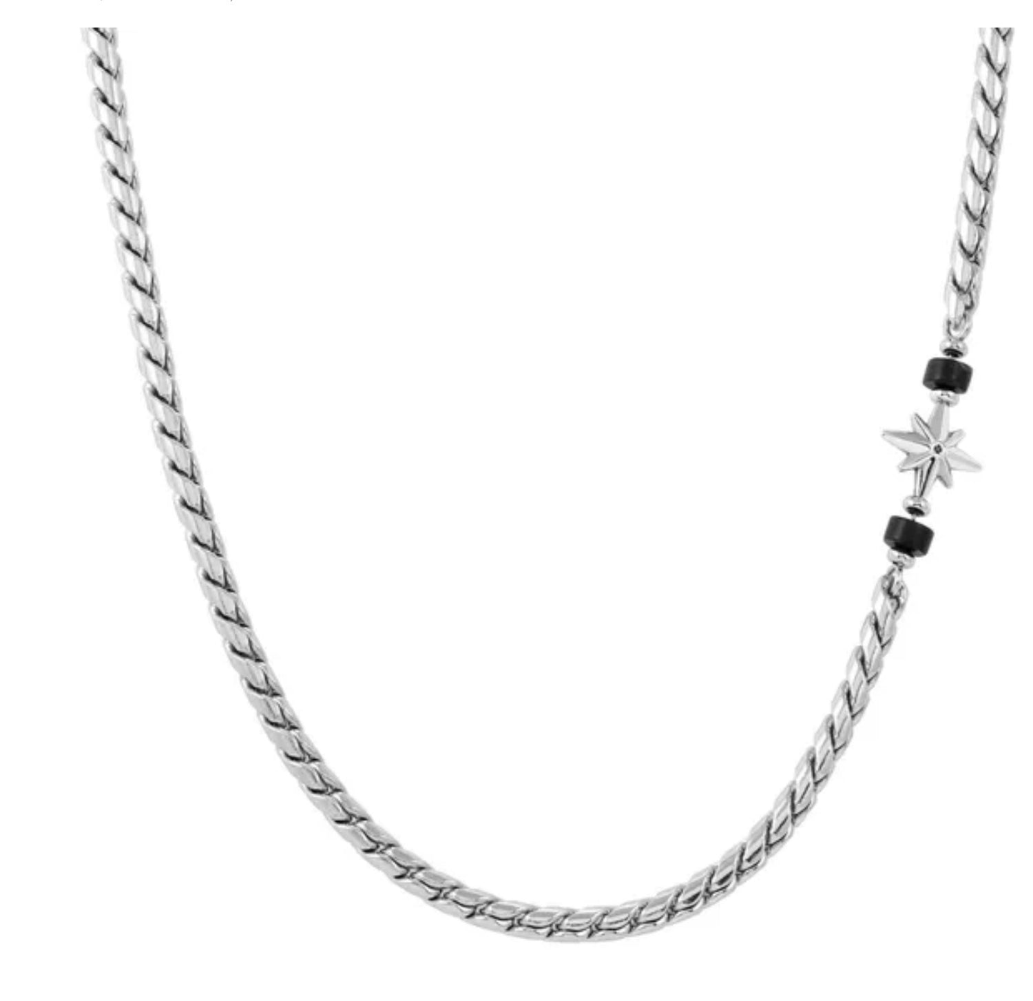 ATLANTE NECKLACE, WINDROSE AND NATURAL STONES
