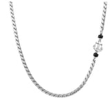 027508 063 ATLANTE NECKLACE, ANCORA AND NATURAL STONES