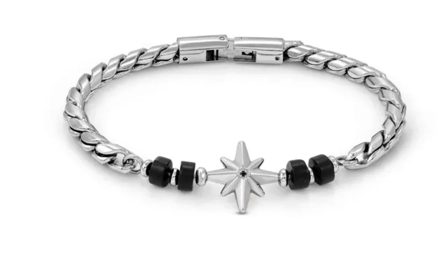027506 060 ATLANTE BRACELET, WIND ROSE AND NATURAL STONES
