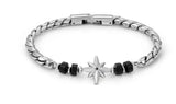 027506 060 ATLANTE BRACELET, WIND ROSE AND NATURAL STONES