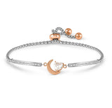 028020 038 MILLELUCI BRACELET, MOON WITH CZ