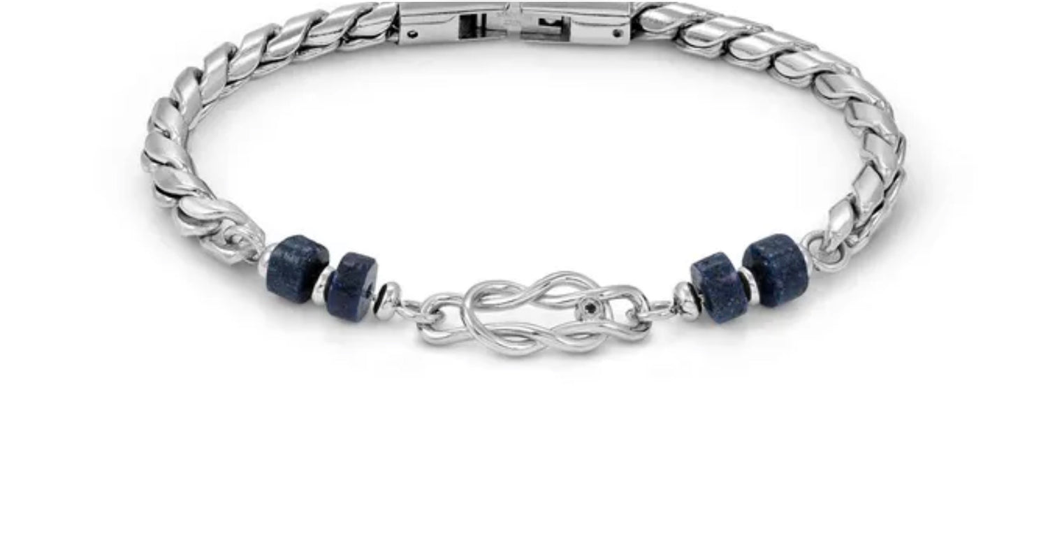 027506 065 ATLANTE BRACELET, KNOT WITH NATURAL STONES