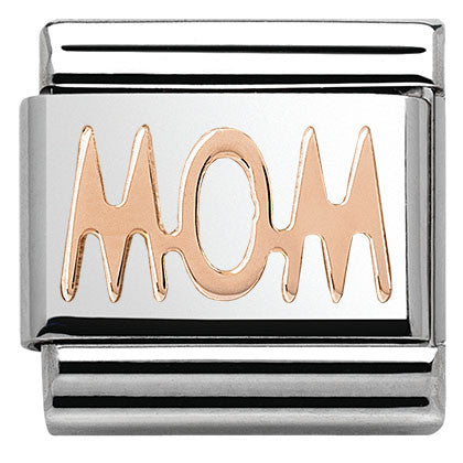 430107/02 Classic WRITINGS,S/steel,Bonded Rose Gold Mom