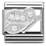 330304/04 Classic S/steel,CZ, 925 Butterfly