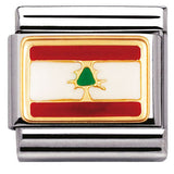 030236/13 Classic ASIA in steel with enamel and bonded yellow gold (13_LEBANON