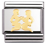 030104/03 Classic ZODIAC.S/Steel,Bonded Yellow Gold Gemini