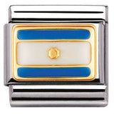 030235/03 Classic S/steel,Enamel,bonded yellow gold,ARGENTINA (America)