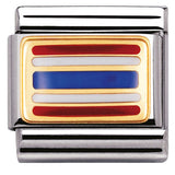 030236/10 Classic,S/ steel,enamel,bonded yellow gold THAILAND