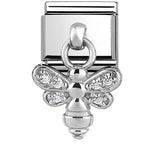 331800/15 Classic CHARMS stainless steel and silver 925 Bee