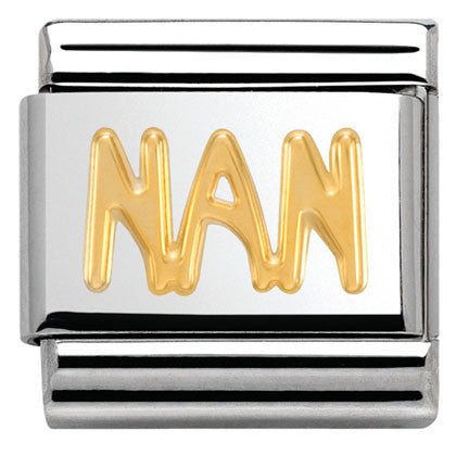 030107/17 Classic WRITING. S/Steel,bonded yellow gold NAN