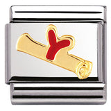 030223/03 Classic, S/steel enamel, bonded yellow gold Diploma