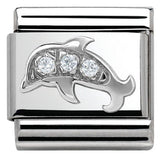 330304/13 Classic ,S/steel,CZ, silver 925 dolphin