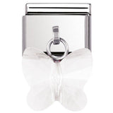 030604/10  Classic,S/steel, butterfly White