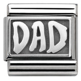 330102/30 Classic PLATES OXIDIZED steel silver 925 DAD