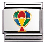 030210/07 Classic S/Steel,enamel,bonded yellow gold Hot-air balloon