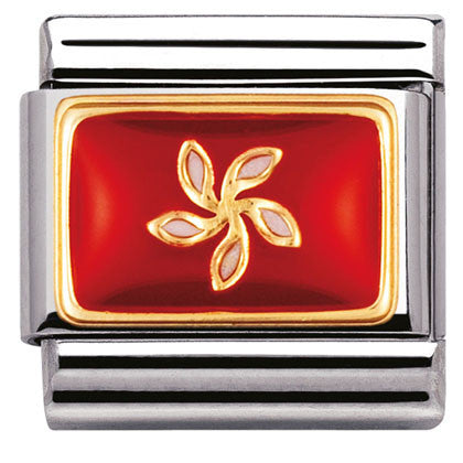 030236/05 Classic in steel with enamel & bonded yellow gold HONG KONG