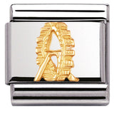 030127/01C Classic RELIEF AUSTRIA SYMBOLS S/Steel,bonded yellow gold Vienna Giant ferris wheel