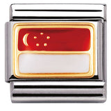 030236/03 Classic in steel with enamel and bonded yellow gold SINGAPORE